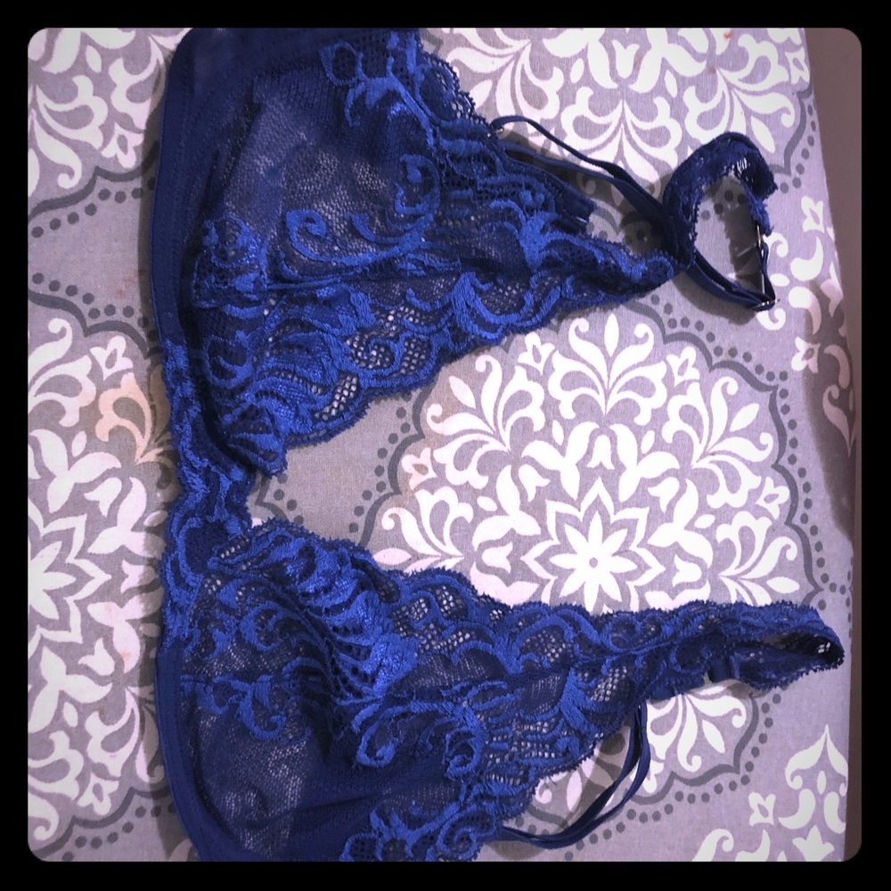 Natori Blue Bralette 34C/D